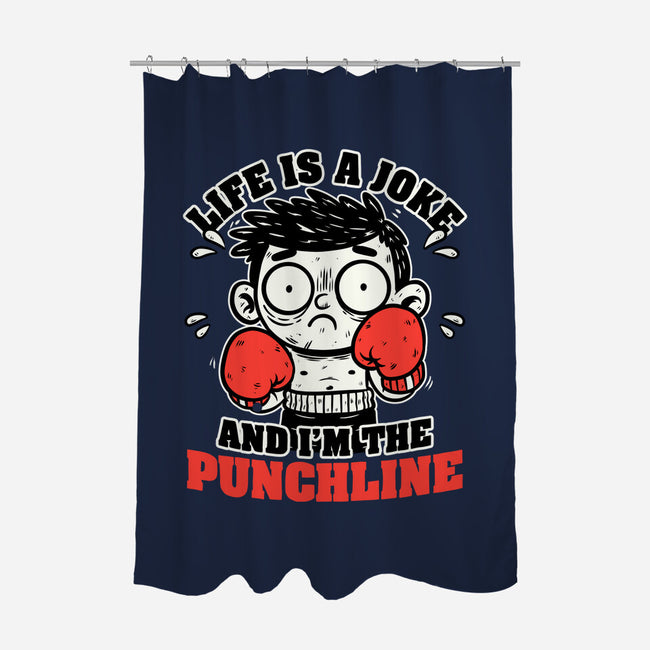 Life Punchline Joke-None-Polyester-Shower Curtain-Studio Mootant