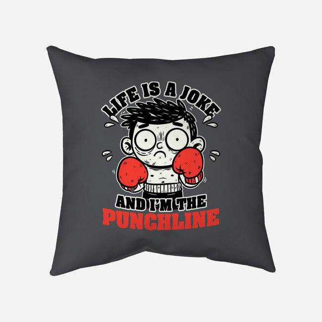 Life Punchline Joke-None-Removable Cover w Insert-Throw Pillow-Studio Mootant