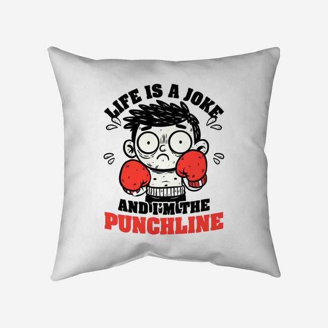 Life Punchline Joke-None-Removable Cover w Insert-Throw Pillow-Studio Mootant