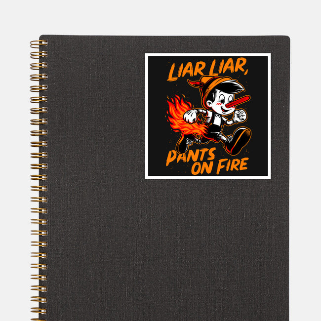 Liar Pants On Fire-None-Glossy-Sticker-Studio Mootant