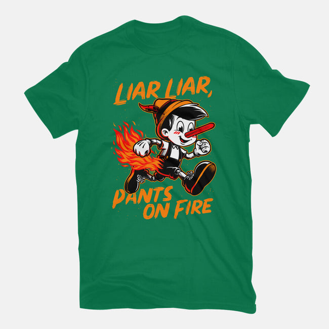 Liar Pants On Fire-Womens-Fitted-Tee-Studio Mootant