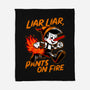 Liar Pants On Fire-None-Fleece-Blanket-Studio Mootant