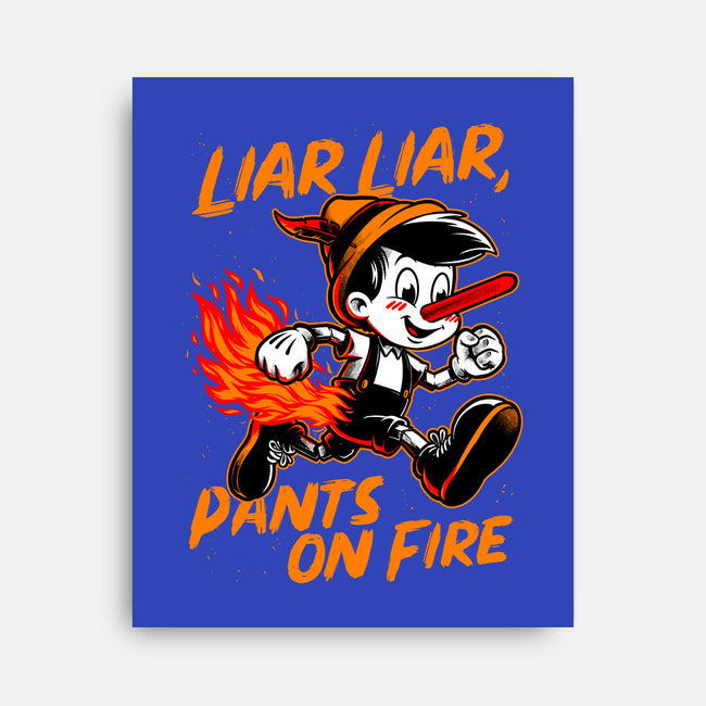 Liar Pants On Fire-None-Stretched-Canvas-Studio Mootant