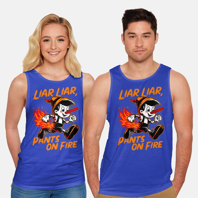 Liar Pants On Fire-Unisex-Basic-Tank-Studio Mootant