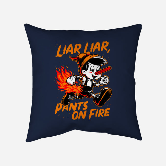 Liar Pants On Fire-None-Removable Cover w Insert-Throw Pillow-Studio Mootant