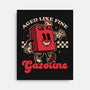 Gasoline Vintage Mascot-None-Stretched-Canvas-Studio Mootant