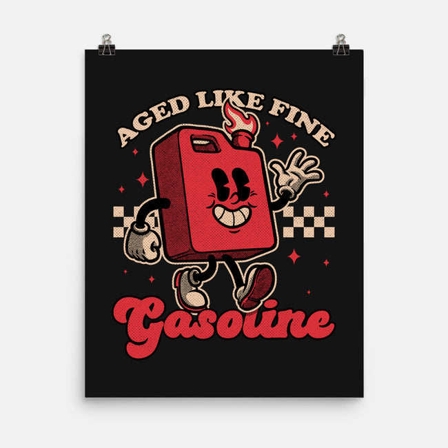 Gasoline Vintage Mascot-None-Matte-Poster-Studio Mootant