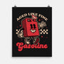 Gasoline Vintage Mascot-None-Matte-Poster-Studio Mootant