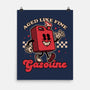 Gasoline Vintage Mascot-None-Matte-Poster-Studio Mootant