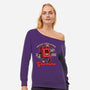 Gasoline Vintage Mascot-Womens-Off Shoulder-Sweatshirt-Studio Mootant