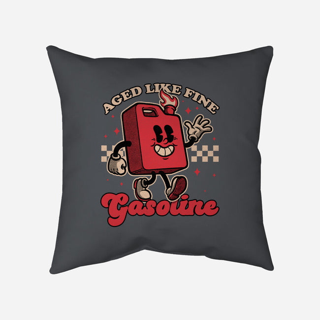 Gasoline Vintage Mascot-None-Removable Cover w Insert-Throw Pillow-Studio Mootant