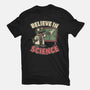 Dino Believe In Science-Womens-Basic-Tee-Studio Mootant