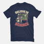 Dino Believe In Science-Mens-Heavyweight-Tee-Studio Mootant