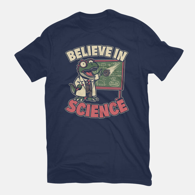 Dino Believe In Science-Youth-Basic-Tee-Studio Mootant