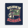 Dino Believe In Science-None-Stretched-Canvas-Studio Mootant