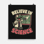 Dino Believe In Science-None-Matte-Poster-Studio Mootant