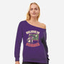 Dino Believe In Science-Womens-Off Shoulder-Sweatshirt-Studio Mootant