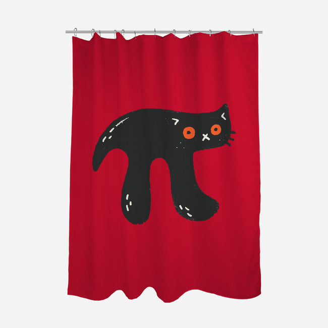 Black Pi-nther-None-Polyester-Shower Curtain-Wenceslao A Romero