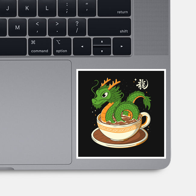 Coffee Dragon-None-Glossy-Sticker-Eoli Studio