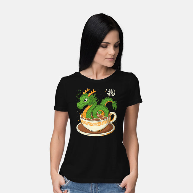 Coffee Dragon-Womens-Basic-Tee-Eoli Studio