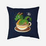 Coffee Dragon-None-Removable Cover w Insert-Throw Pillow-Eoli Studio