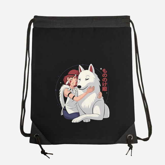 Princess Of The Wolves-None-Drawstring-Bag-Eoli Studio