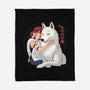 Princess Of The Wolves-None-Fleece-Blanket-Eoli Studio