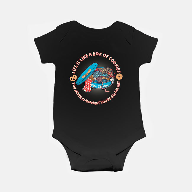 Box Of Cookies-Baby-Basic-Onesie-Freecheese