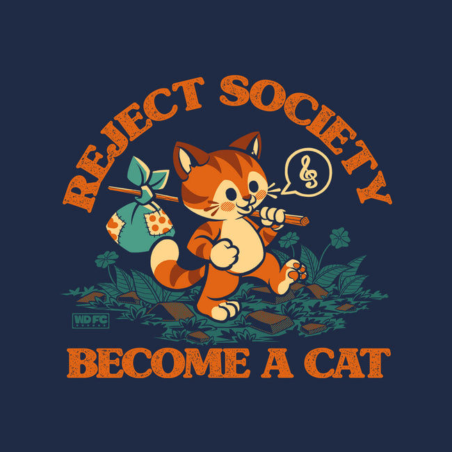 Reject Humanity Become A Cat-Womens-Basic-Tee-worlddominationforcats