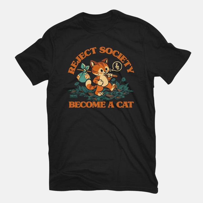 Reject Humanity Become A Cat-Unisex-Basic-Tee-worlddominationforcats