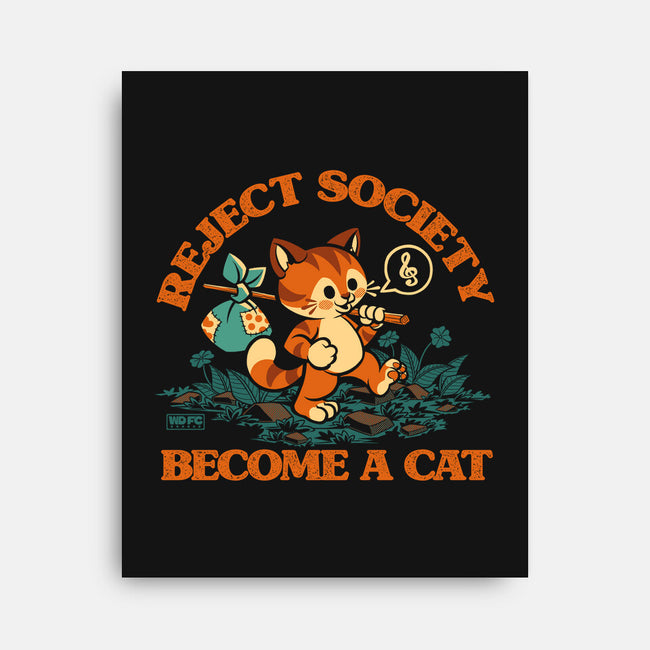 Reject Humanity Become A Cat-None-Stretched-Canvas-worlddominationforcats