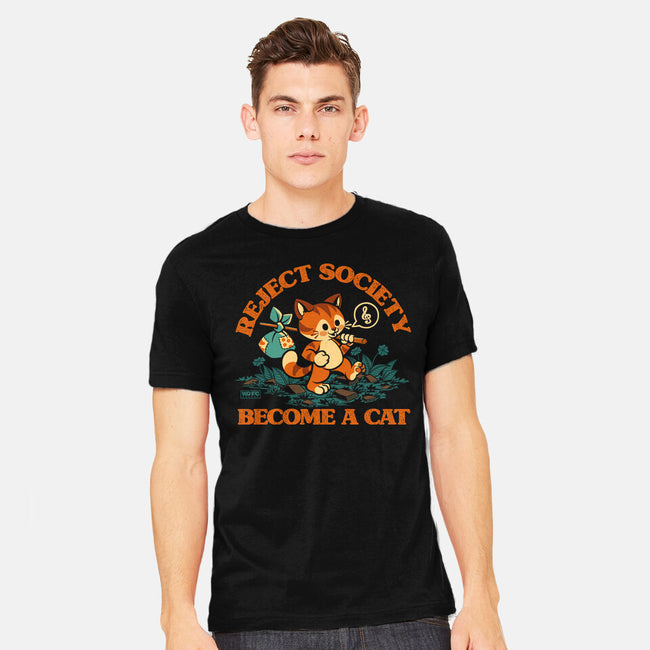 Reject Humanity Become A Cat-Mens-Heavyweight-Tee-worlddominationforcats