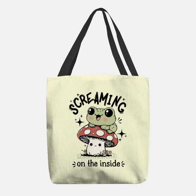 Screaming On The Inside-None-Basic Tote-Bag-Trendlory