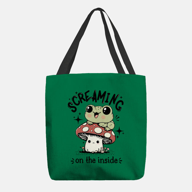 Screaming On The Inside-None-Basic Tote-Bag-Trendlory