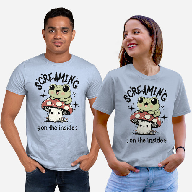 Screaming On The Inside-Unisex-Basic-Tee-Trendlory