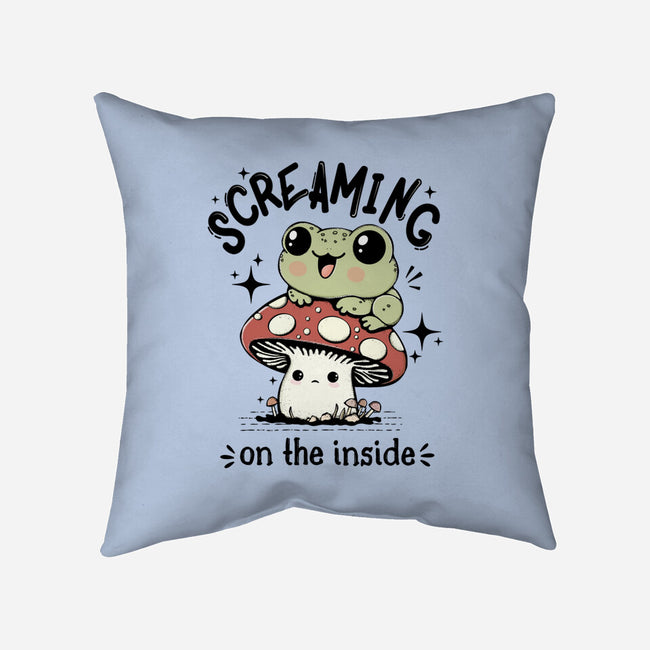 Screaming On The Inside-None-Removable Cover w Insert-Throw Pillow-Trendlory