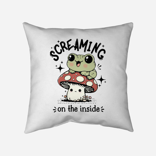 Screaming On The Inside-None-Removable Cover w Insert-Throw Pillow-Trendlory