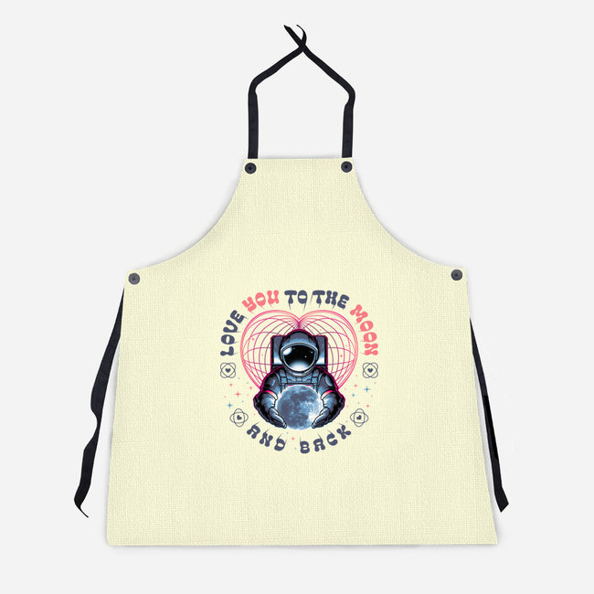 Love You To The Moon And Back-Unisex-Kitchen-Apron-Angoes25