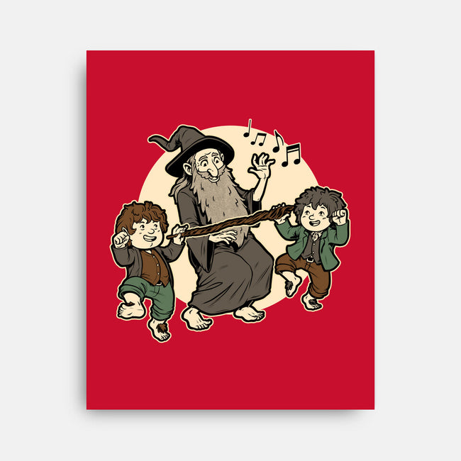 Medieval Wizard Dance-None-Stretched-Canvas-Studio Mootant