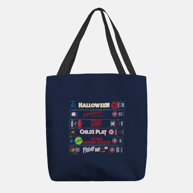 VHS Slasher-None-Basic Tote-Bag-Nemons