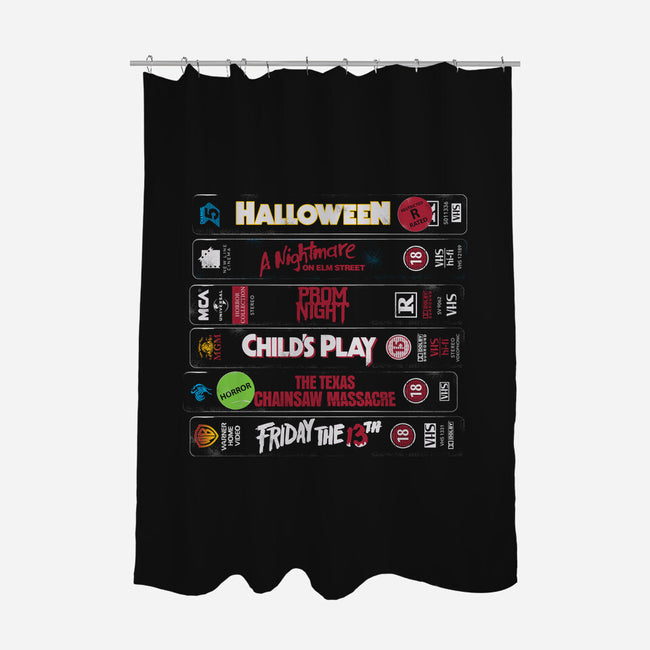 VHS Slasher-None-Polyester-Shower Curtain-Nemons