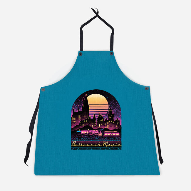 Believe In The Magic-Unisex-Kitchen-Apron-glitchygorilla