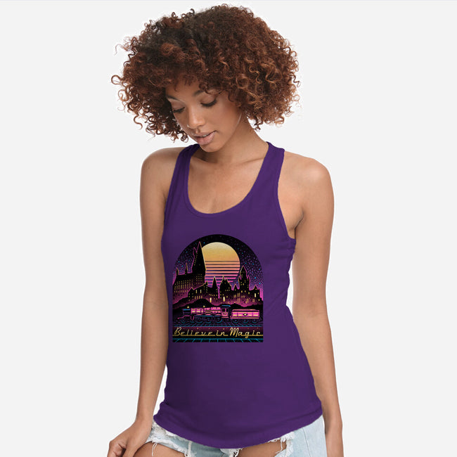 Believe In The Magic-Womens-Racerback-Tank-glitchygorilla