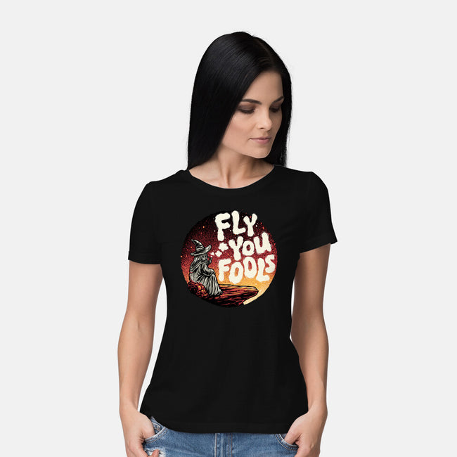 Fly You Fools-Womens-Basic-Tee-glitchygorilla