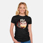 Fly You Fools-Womens-Fitted-Tee-glitchygorilla