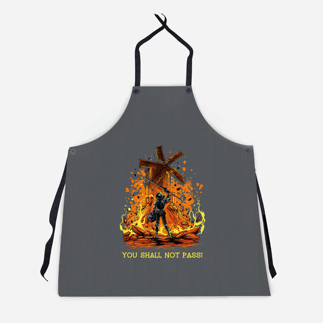 Defender Of La Mancha Remix-Unisex-Kitchen-Apron-zascanauta