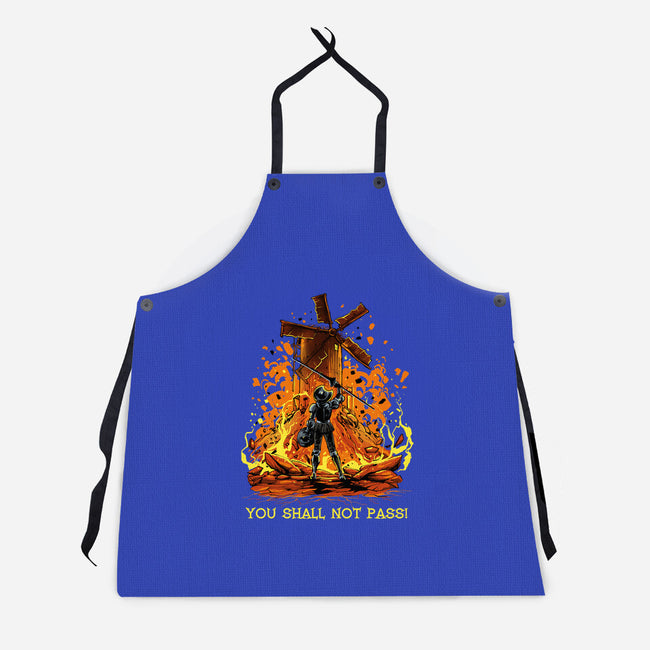 Defender Of La Mancha Remix-Unisex-Kitchen-Apron-zascanauta