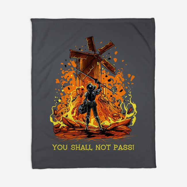 Defender Of La Mancha Remix-None-Fleece-Blanket-zascanauta