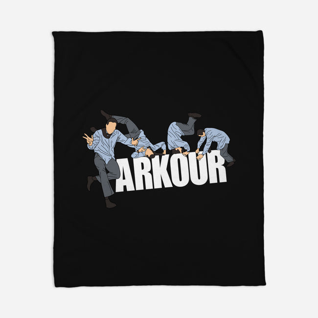 Parkour In The Office-None-Fleece-Blanket-Tronyx79