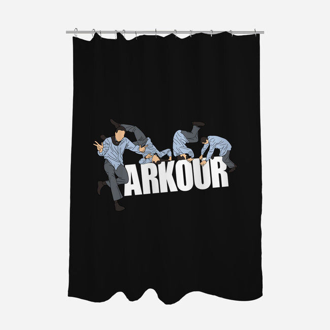 Parkour In The Office-None-Polyester-Shower Curtain-Tronyx79